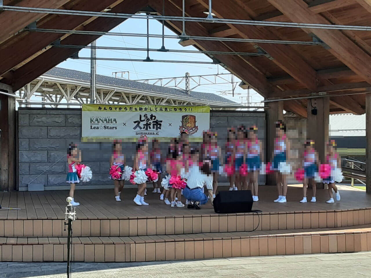 池田工芸が作製したしらかわスポ市の横断幕