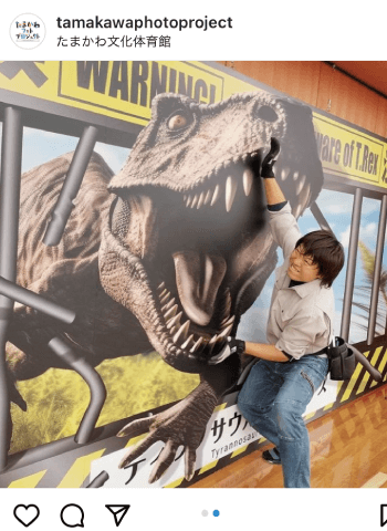 トリックアート作品の撮影例1